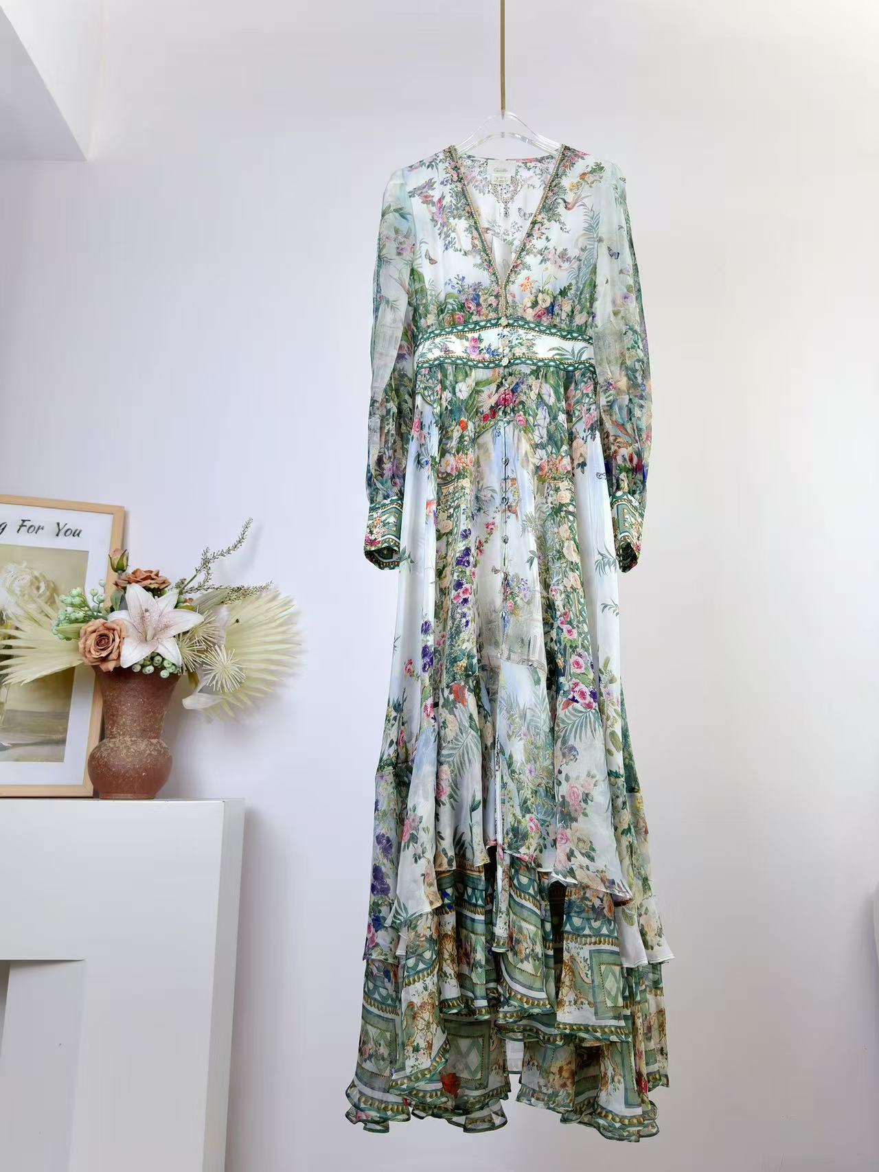 V Vintage Fashion - Spring Summer Fashion Vintage Elegant Floral