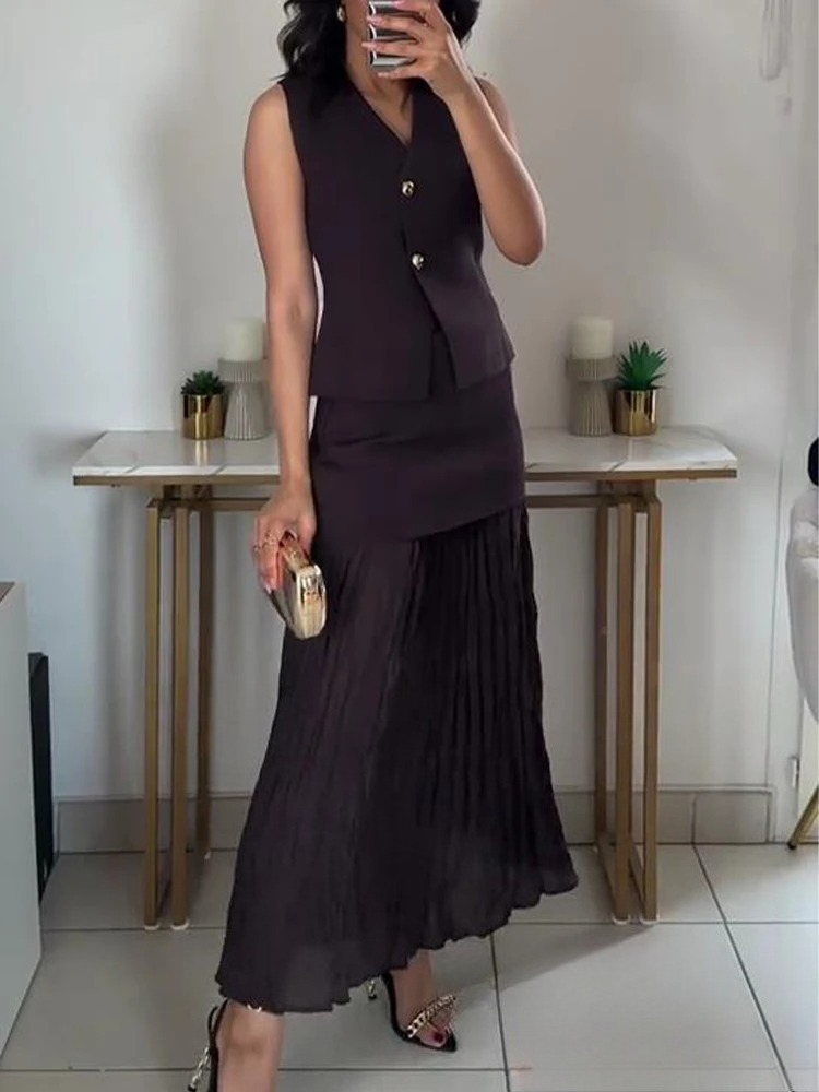 V Vintage Fashion - KONDALA Vintage Chic Women Knitted Suit