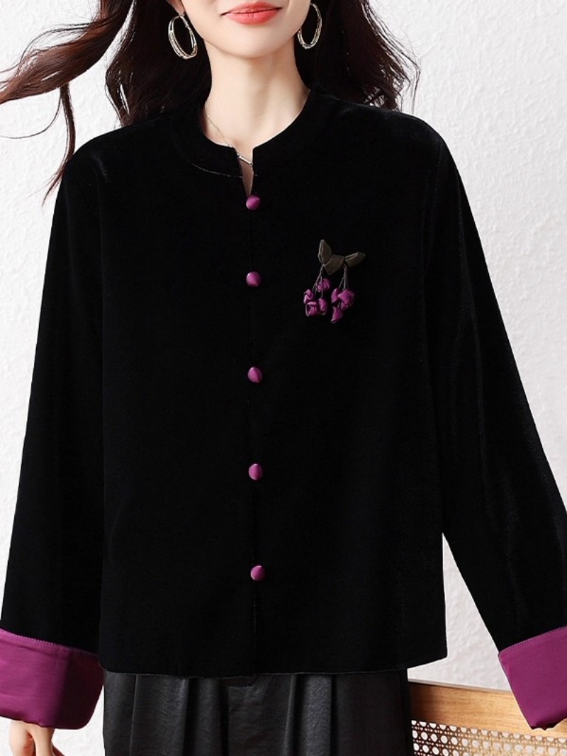 2025 Chinese Style Cardigan fo - Vintage Fashion Postcards 评论和价格