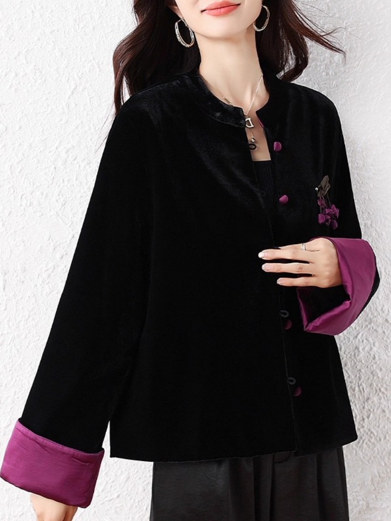 2025 Chinese Style Cardigan fo - Vintage Fashion Postcards 评论和价格