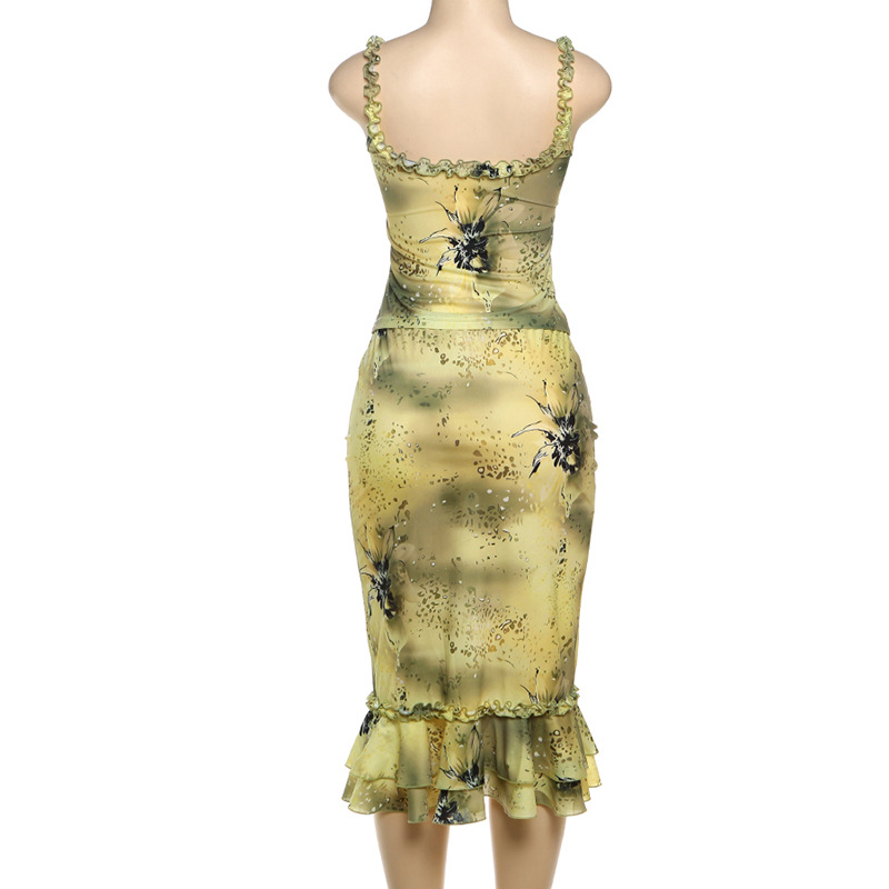 Women's Dress 2 Piece Floral P - V Vintage Fashion 评论和价格