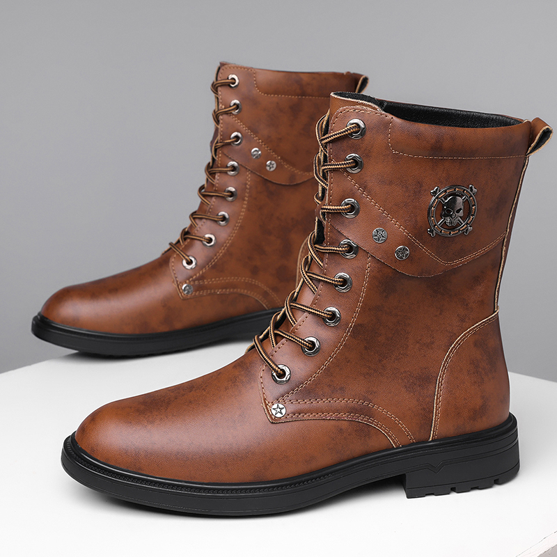 Men Fashion Boots New Arrival  - Vintage Fashion Plus Size 评论和价格