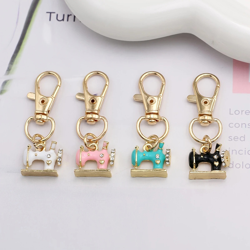 4pcs Mini Sewing Machine Keych - Vintage Fashion Meaning 评论和价格