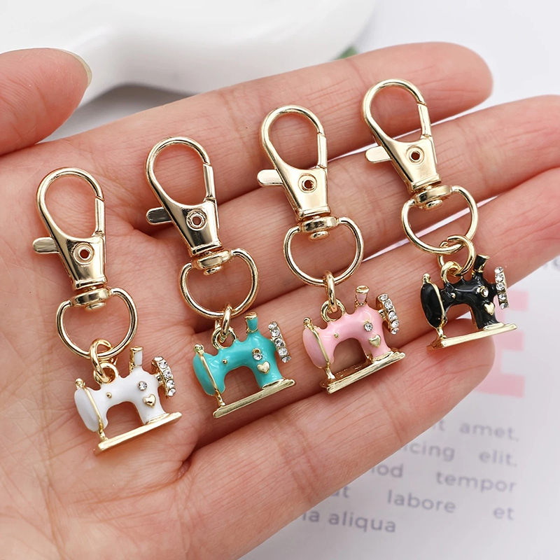 4pcs Mini Sewing Machine Keych - Vintage Fashion Meaning 评论和价格