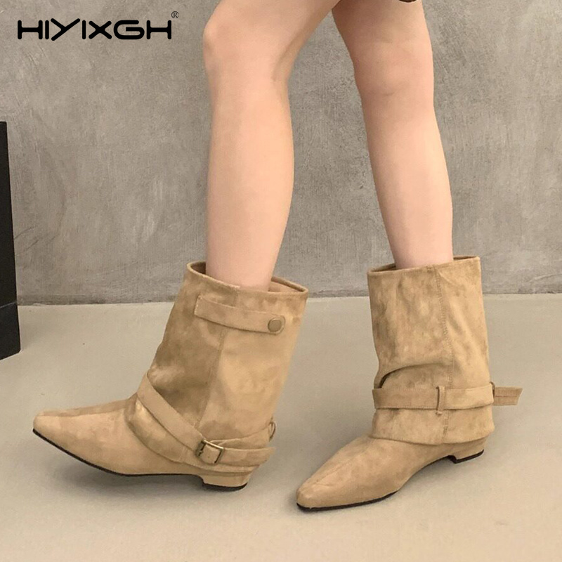 Pointed Toe Short Boots Women  - Vintage Fashion Rome 评论和价格