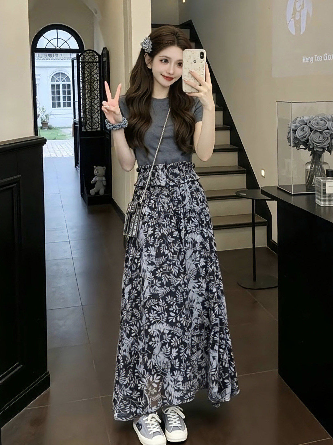 Summer Floral Print Short Slee - Vintage Fashion Plus Size 评论和价格