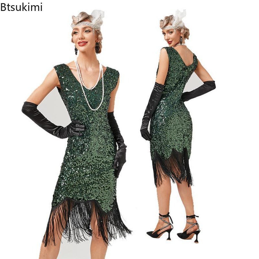Women 1920s Vintage Flapper Fa - V Vintage Fashion 评论和价格