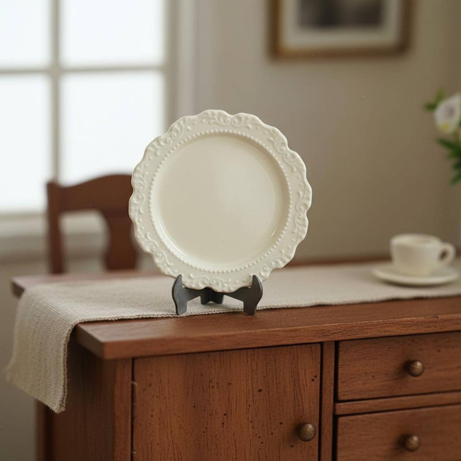 Miniature Dinner Plate Decorat - Vintage Fashion Plates Toy 评论和价格