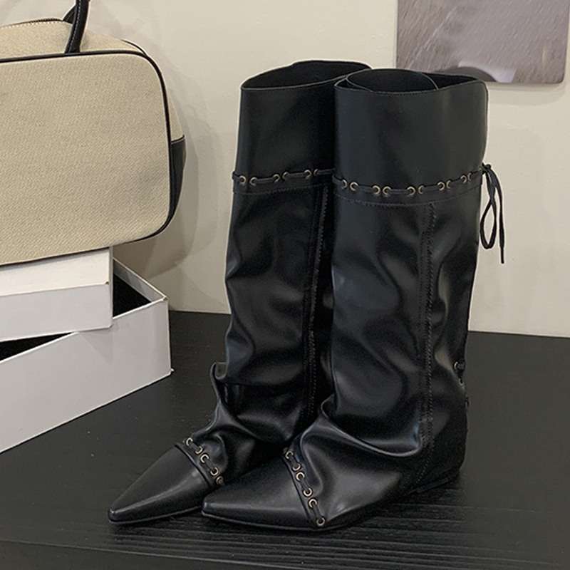 Liyke Fashion Design Drawstrin - Vintage Fashion Boots 评论和价格