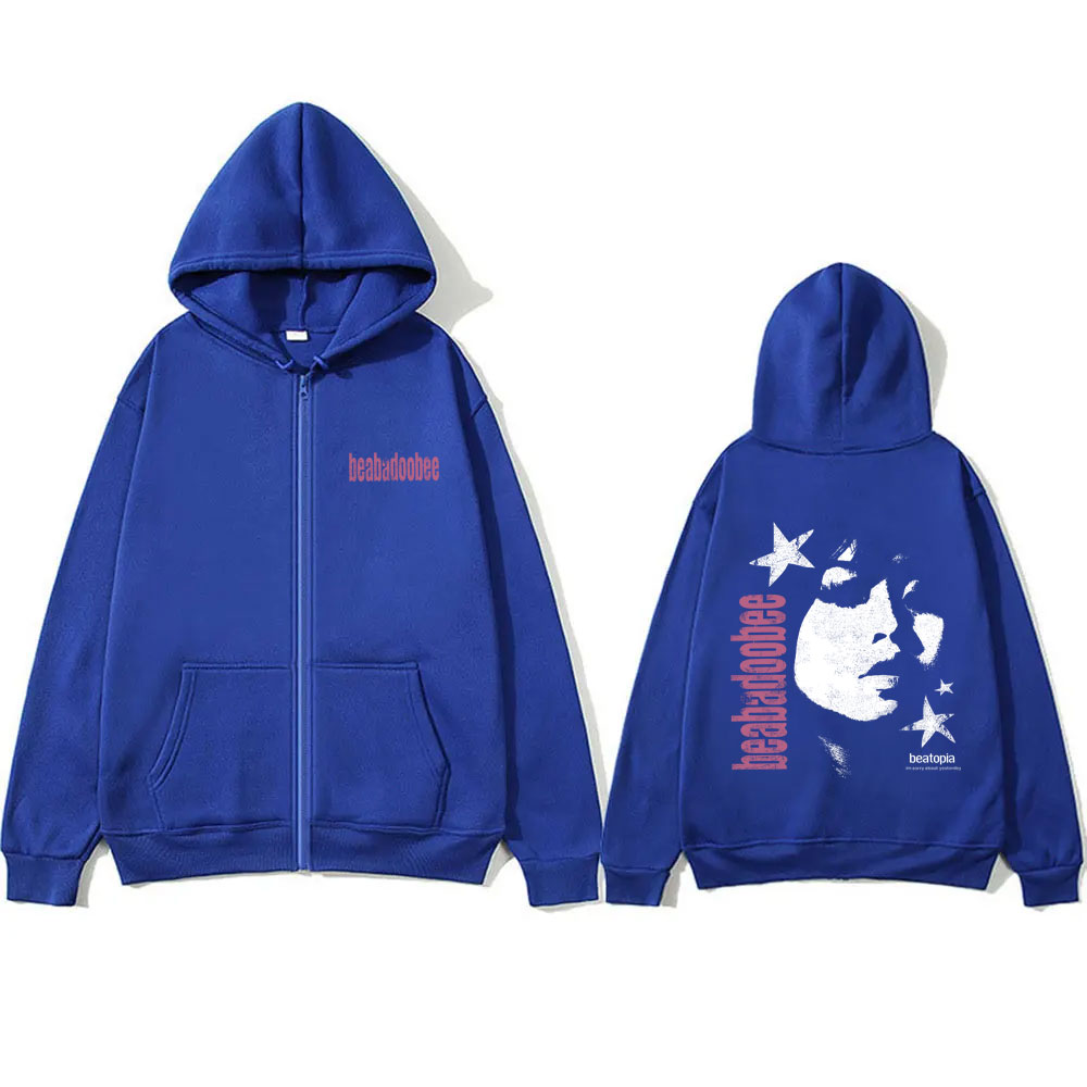 Beabadoobee Face Graphic Zippe - Vintage Fashion Pop Up 评论和价格