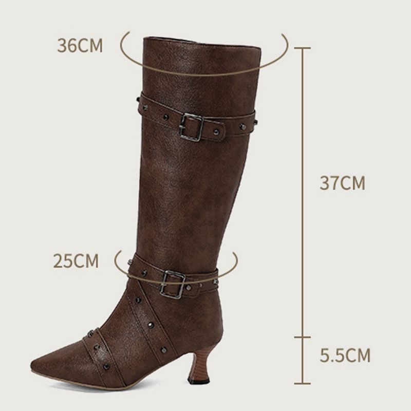 Girseaby Ladies Knee Length Bo - Vintage Fashion Boots 评论和价格