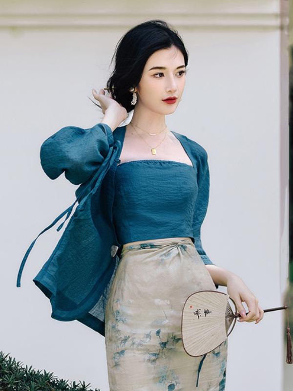 plus Size Floral Print Open Ca - Vintage Fashion Plus Size 评论和价格
