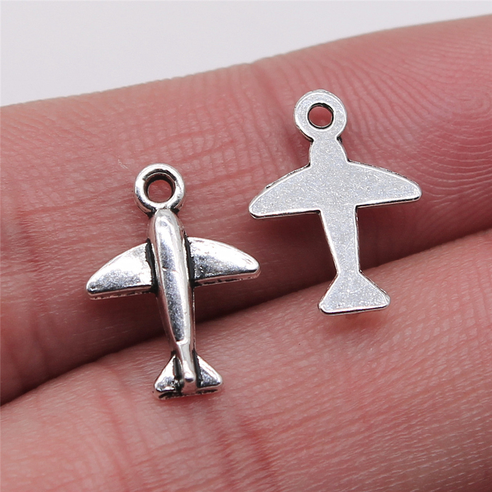 10pcs 11x15mm Antique Silver C - Vintage Fashion Tumblr 评论和价格