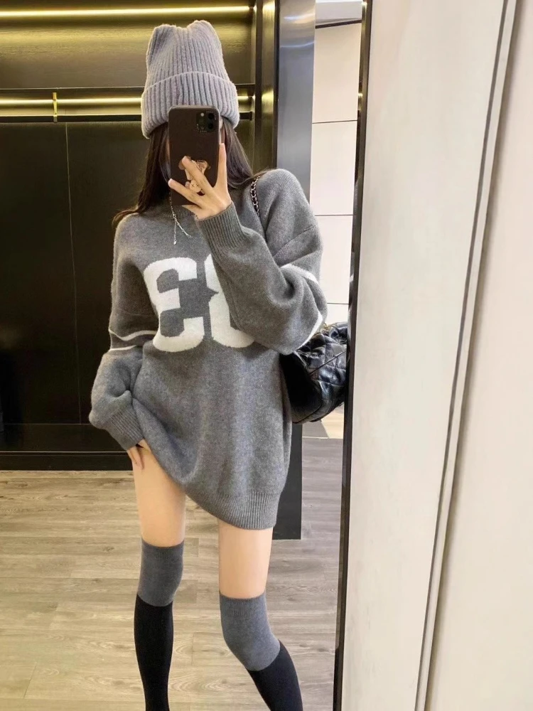 Y2K Vintage Knitted Sweater Wo - Vintage Fashion For Women 评论和价格