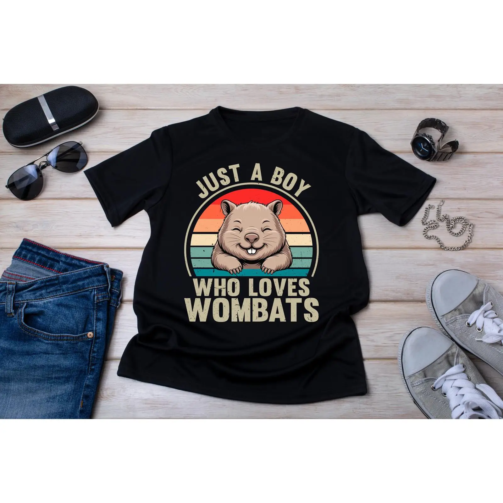 Wombat T Shirt Vintage Marsupi - Vintage Fashion Australia 评论和价格
