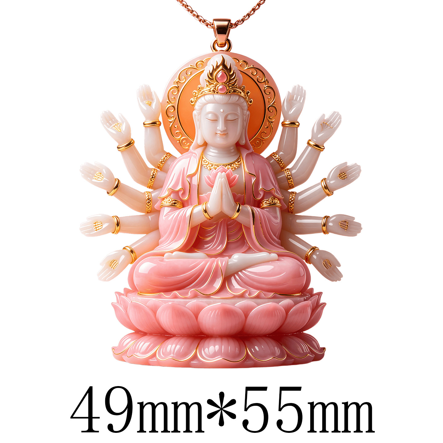 3D Relief Thousand-Hand Guanyi - Vintage Fashion Meaning 评论和价格