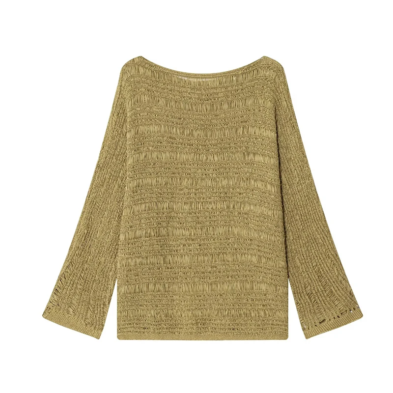 Vintage Boat Neck Knit Sweater - Vintage Fashion For Women 评论和价格