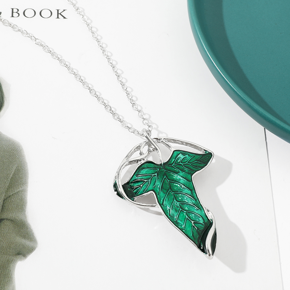 Vintage Green Leaf Pendant Nec - Vintage Fashion Tumblr 评论和价格