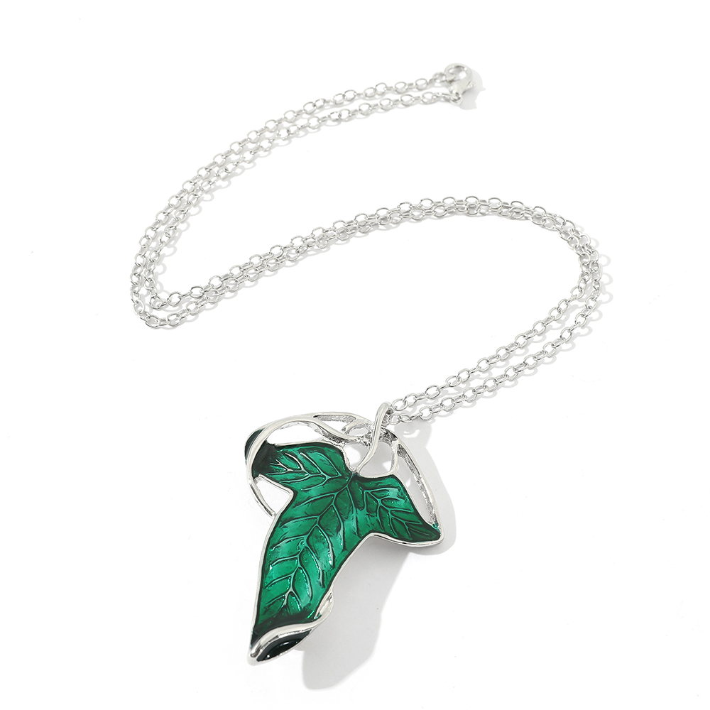 Vintage Green Leaf Pendant Nec - Vintage Fashion Tumblr 评论和价格