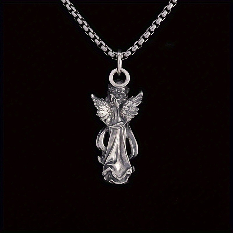 Guardian Angel Amulet Necklace - Vintage Fashion Meaning 评论和价格
