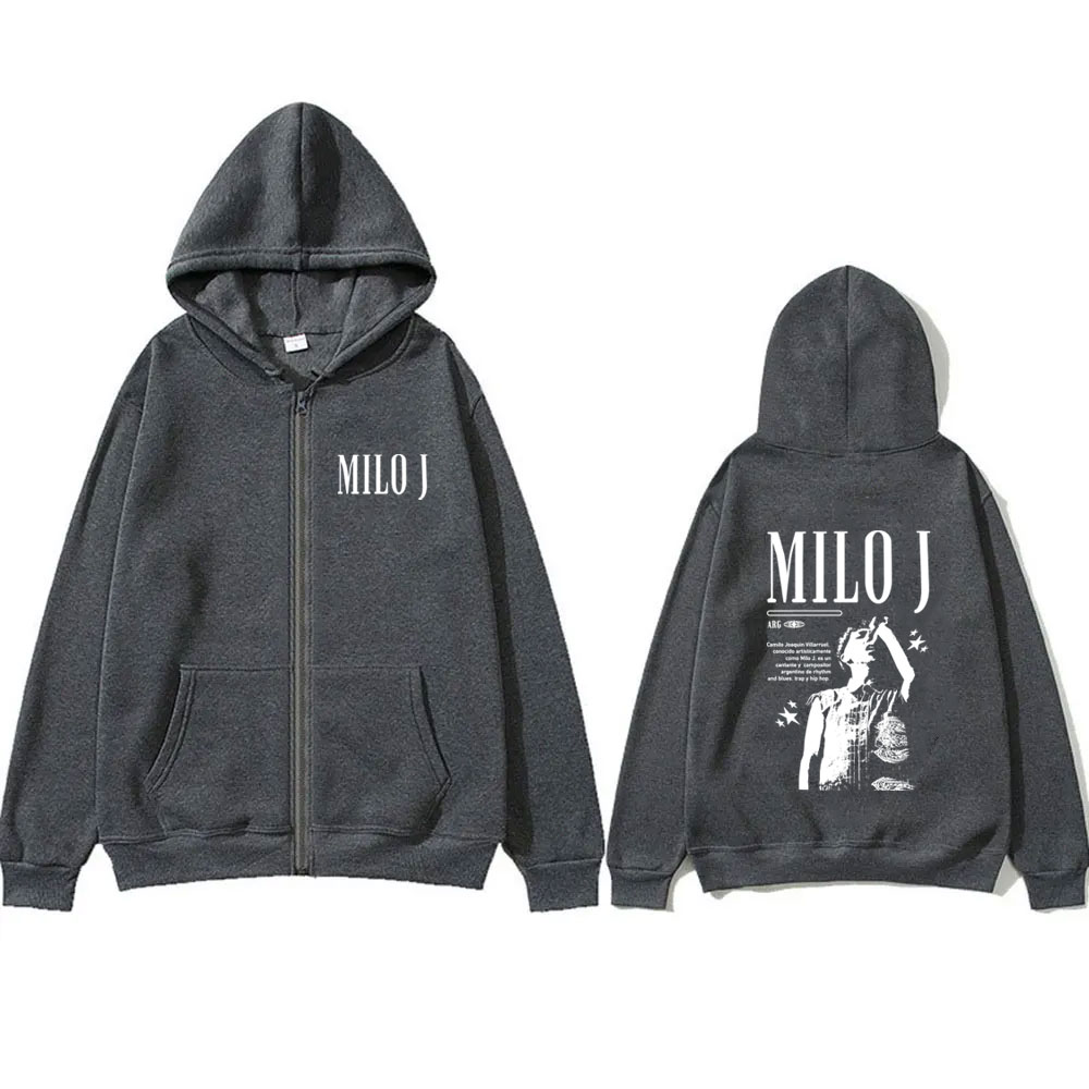 Rapper Milo J Graphic Zipper H - Vintage Fashion Pop Up 评论和价格