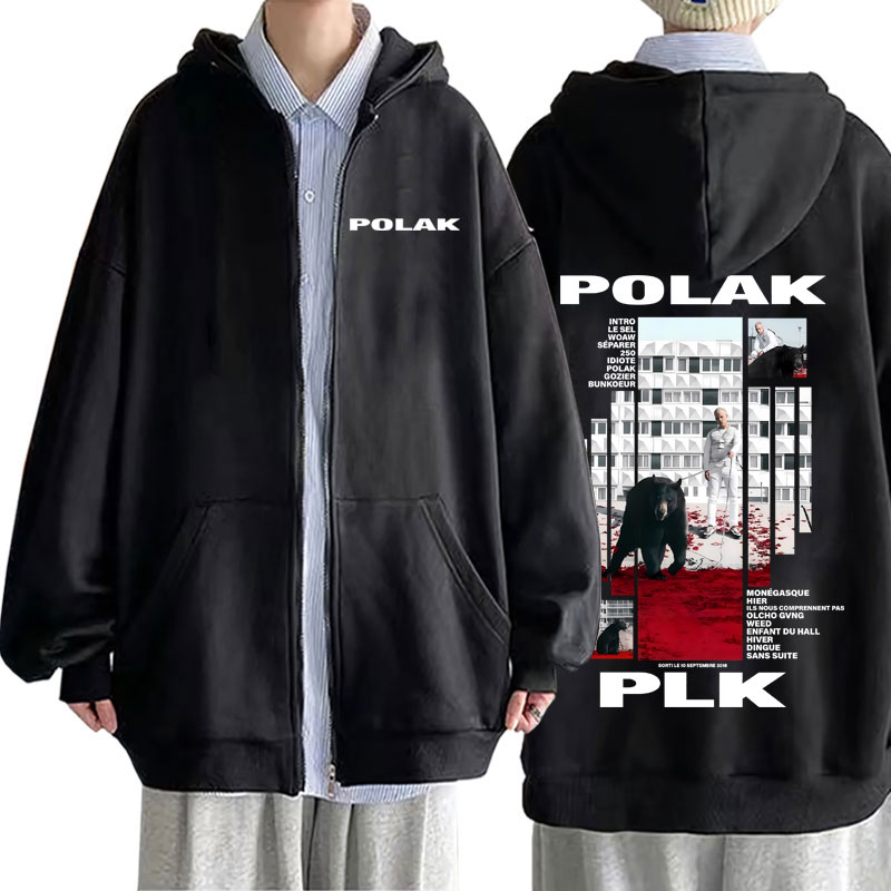 Rapper Plk Polak Print Zipper  - Vintage Fashion Pop Up 评论和价格