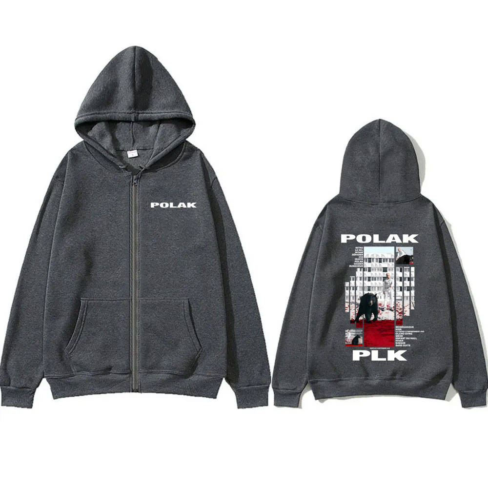Rapper Plk Polak Print Zipper  - Vintage Fashion Pop Up 评论和价格