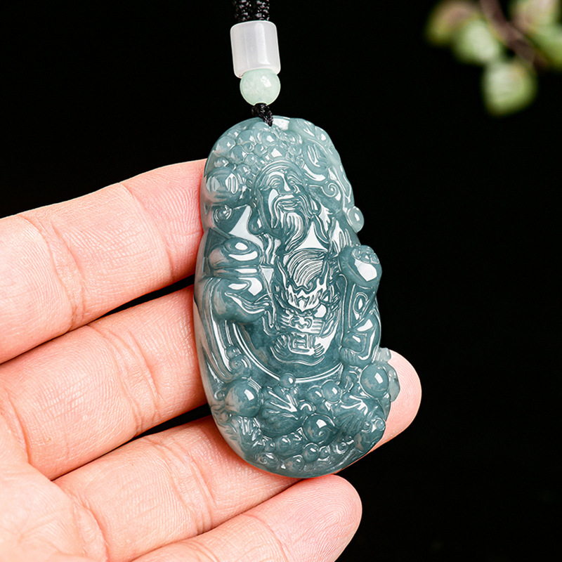Myanmar Jadeite God of Wealth  - Vintage Fashion 评论和价格