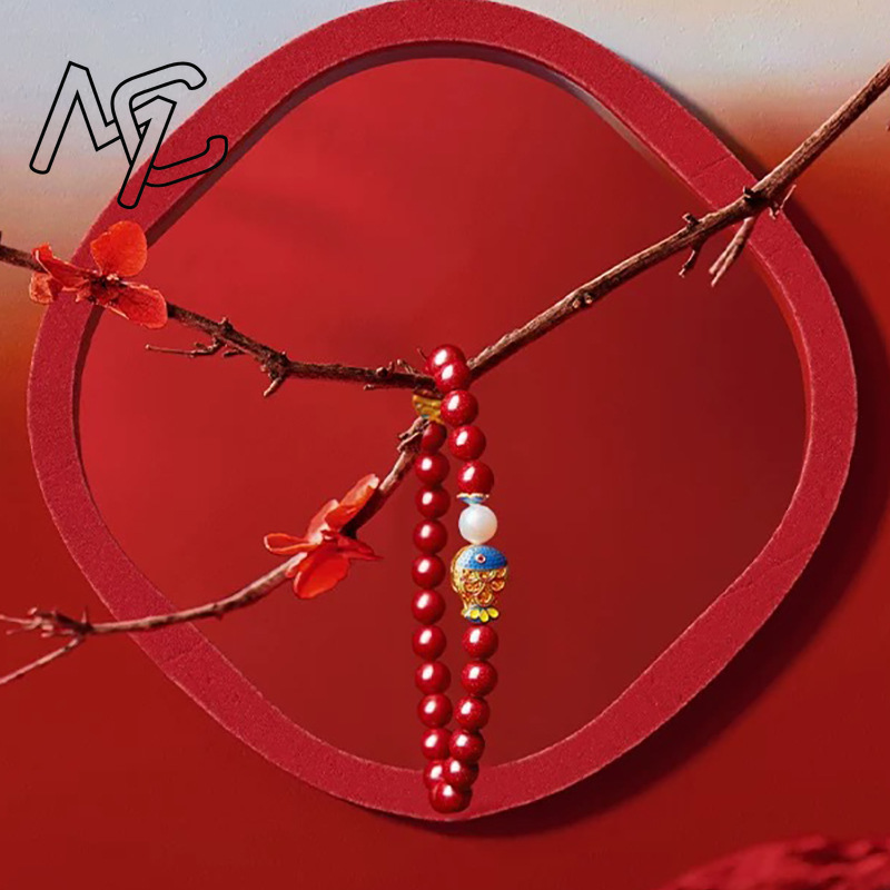 Real Cinnabar Blue Carp Bracel - Vintage Fashion 评论和价格