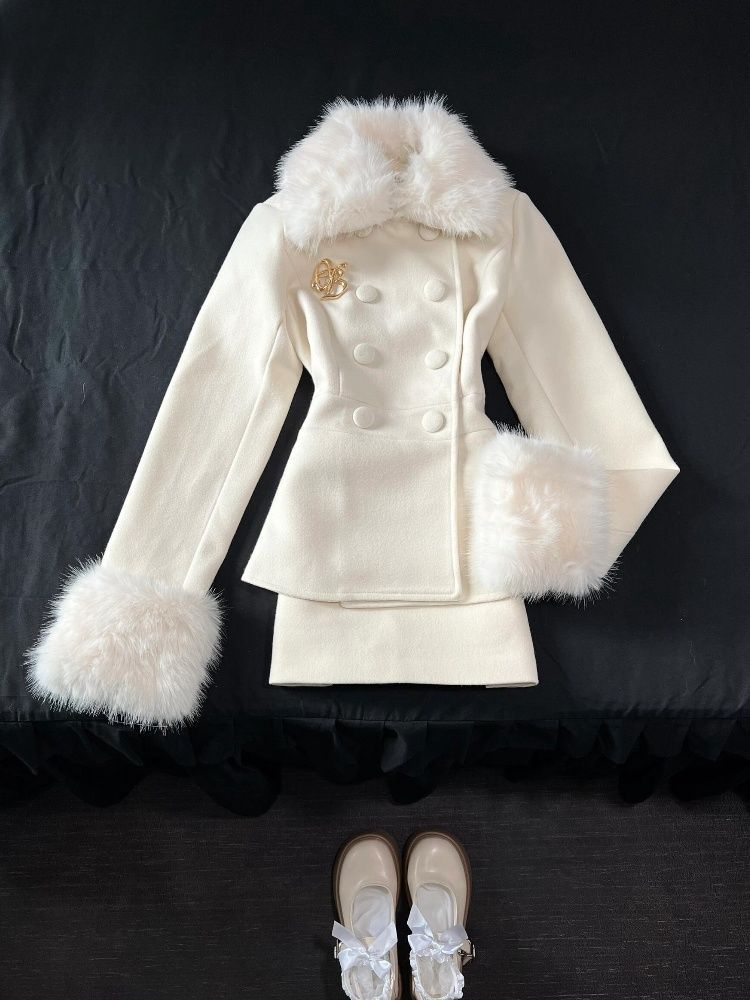 Winter French Elegant Women's  - V Vintage Fashion 评论和价格