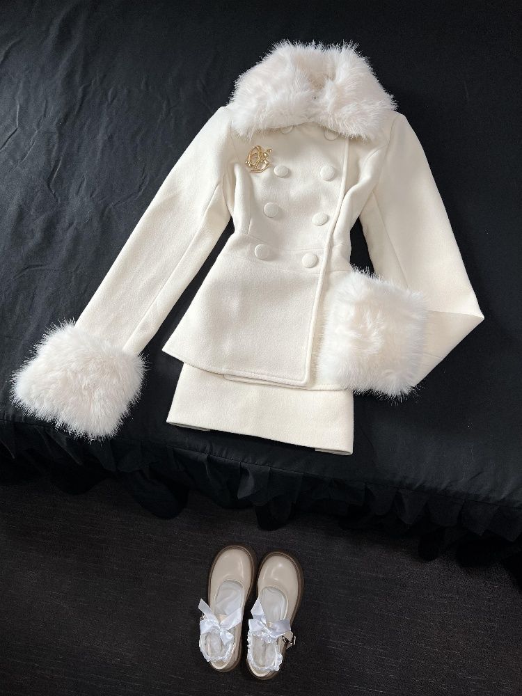 Winter French Elegant Women's  - V Vintage Fashion 评论和价格