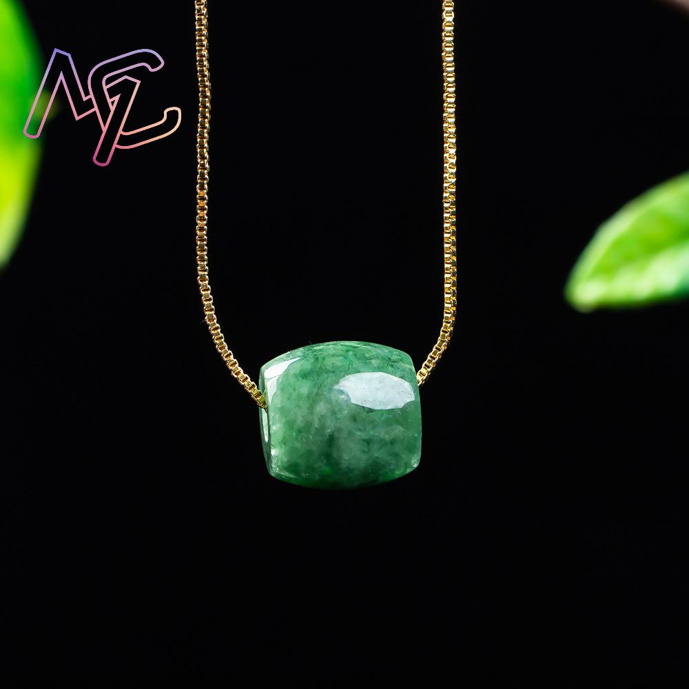 Natural Real Jade Bead Pendant - Vintage Fashion 评论和价格