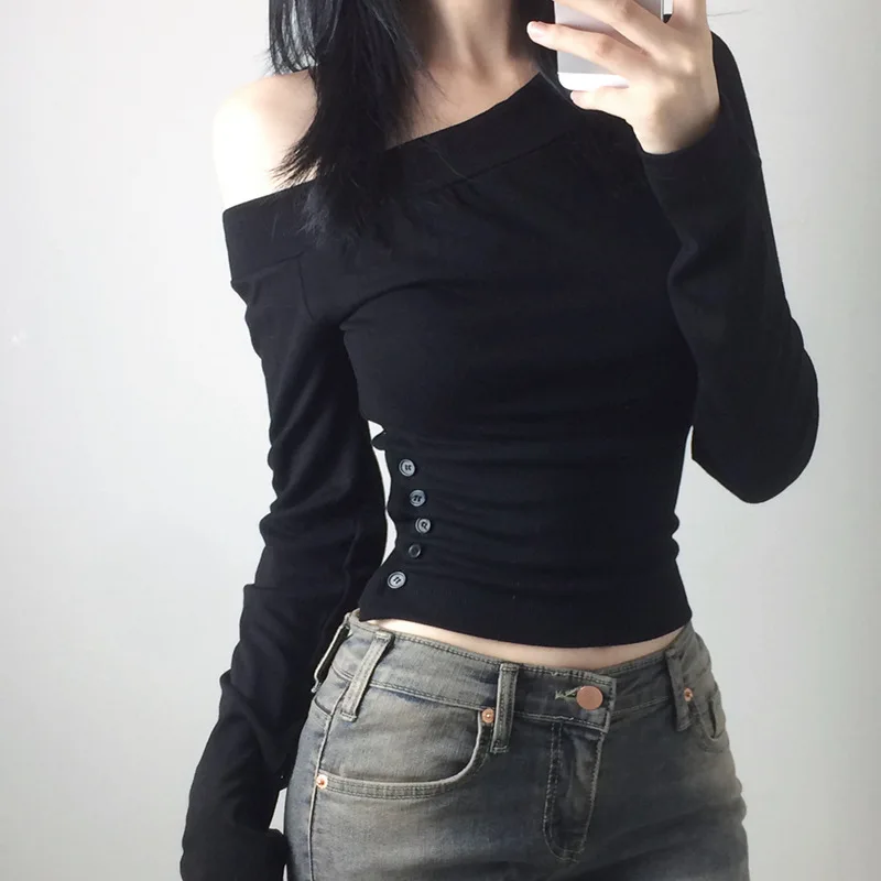 Y2K Vintage Pleated Button T-S - Vintage Fashion For Women 评论和价格