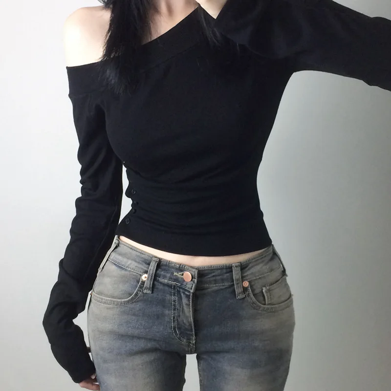Y2K Vintage Pleated Button T-S - Vintage Fashion For Women 评论和价格
