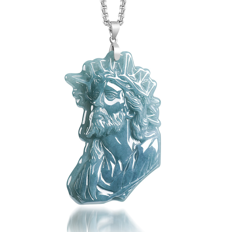 Myanmar Jadeite Priest Pendant - Vintage Fashion 评论和价格
