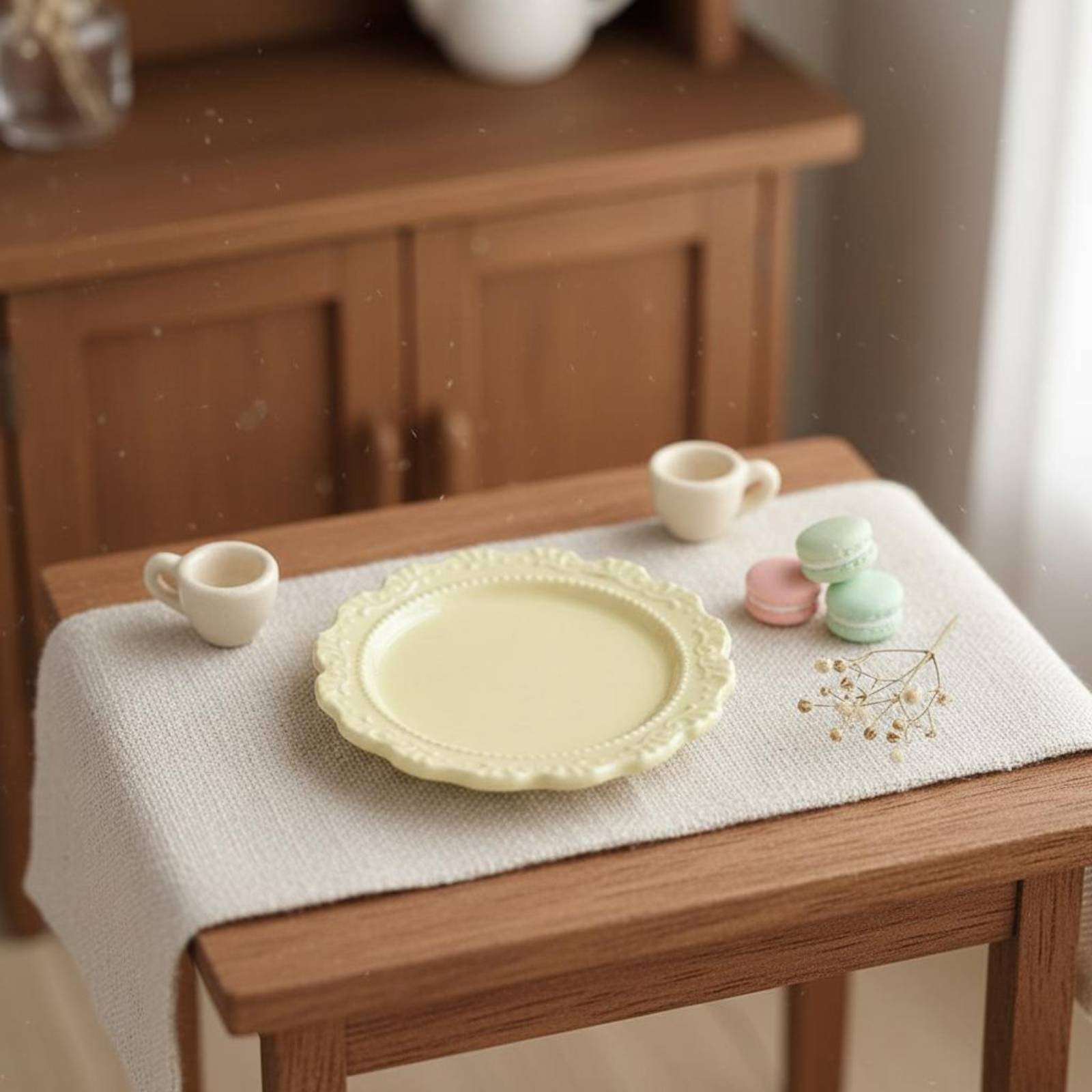 Miniature Dinner Plate Fine Cr - Vintage Fashion Plates Toy 评论和价格
