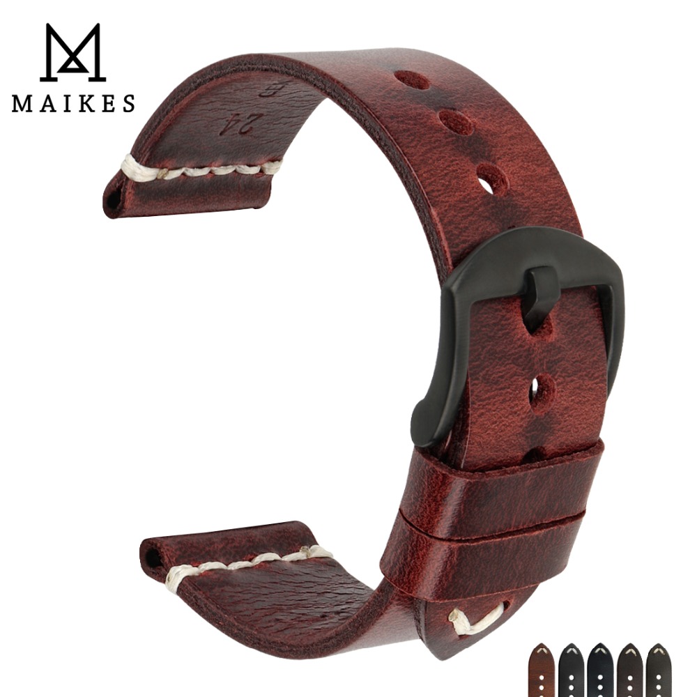 MAIKES Vintage Leather Strap W - Vintage Fashion Labels 评论和价格