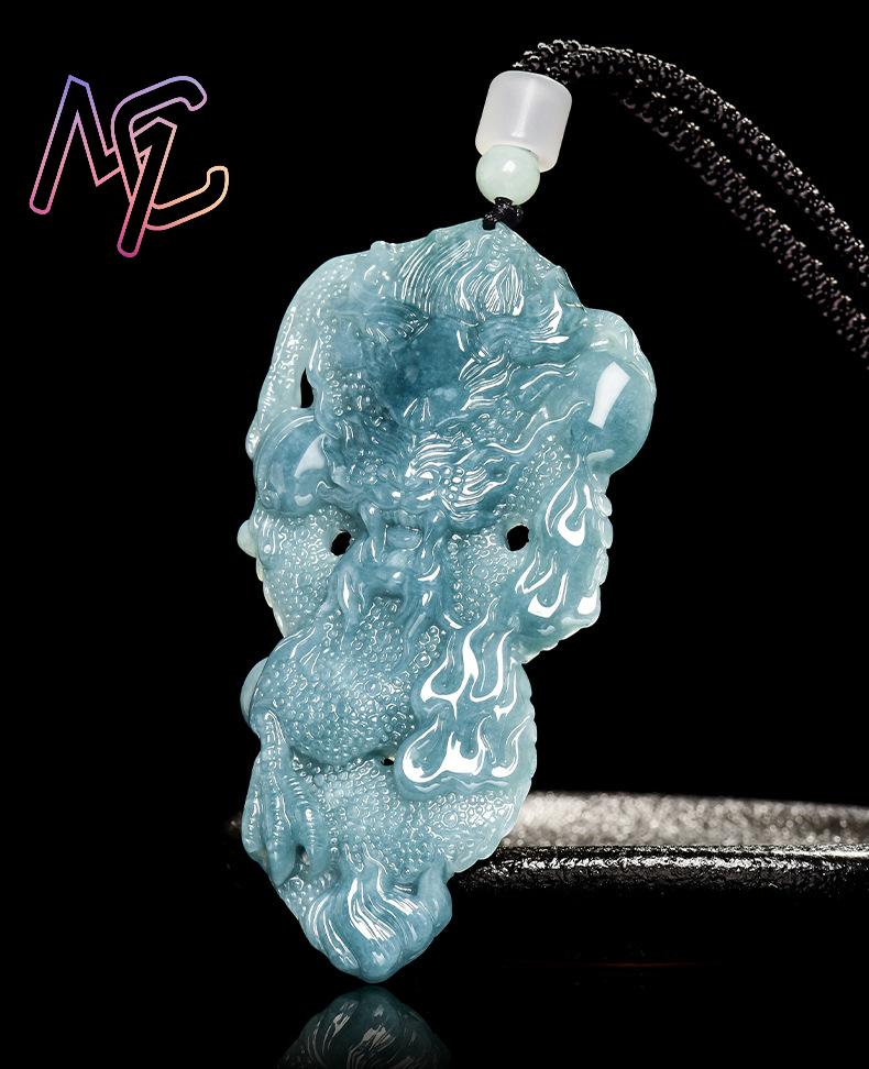 Myanmar Jadeite Dragon Pendant - Vintage Fashion 评论和价格