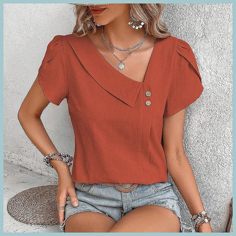 2024 Summer Vintage Solid Colo - Vintage Fashion For Women 评论和价格