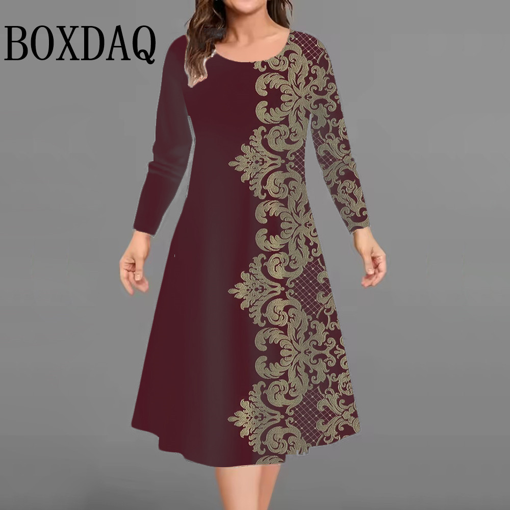 New Women's Retro Dress Flower - Vintage Fashion Ai 评论和价格