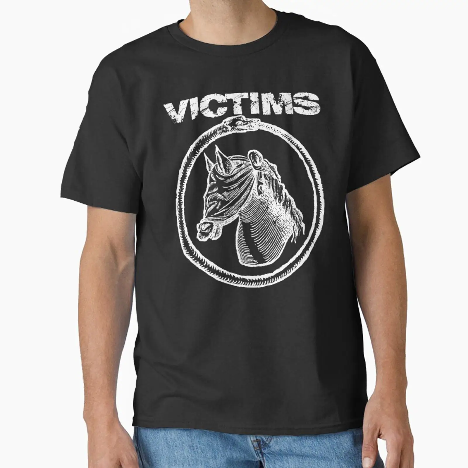 VICTIMS HORSE Classic T Shirt  - Vintage Fashion Victim Shirt 评论和价格